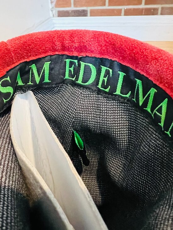 Sam Edelman Red Fringe Boots Size 8.5 M - Picture 12 of 16